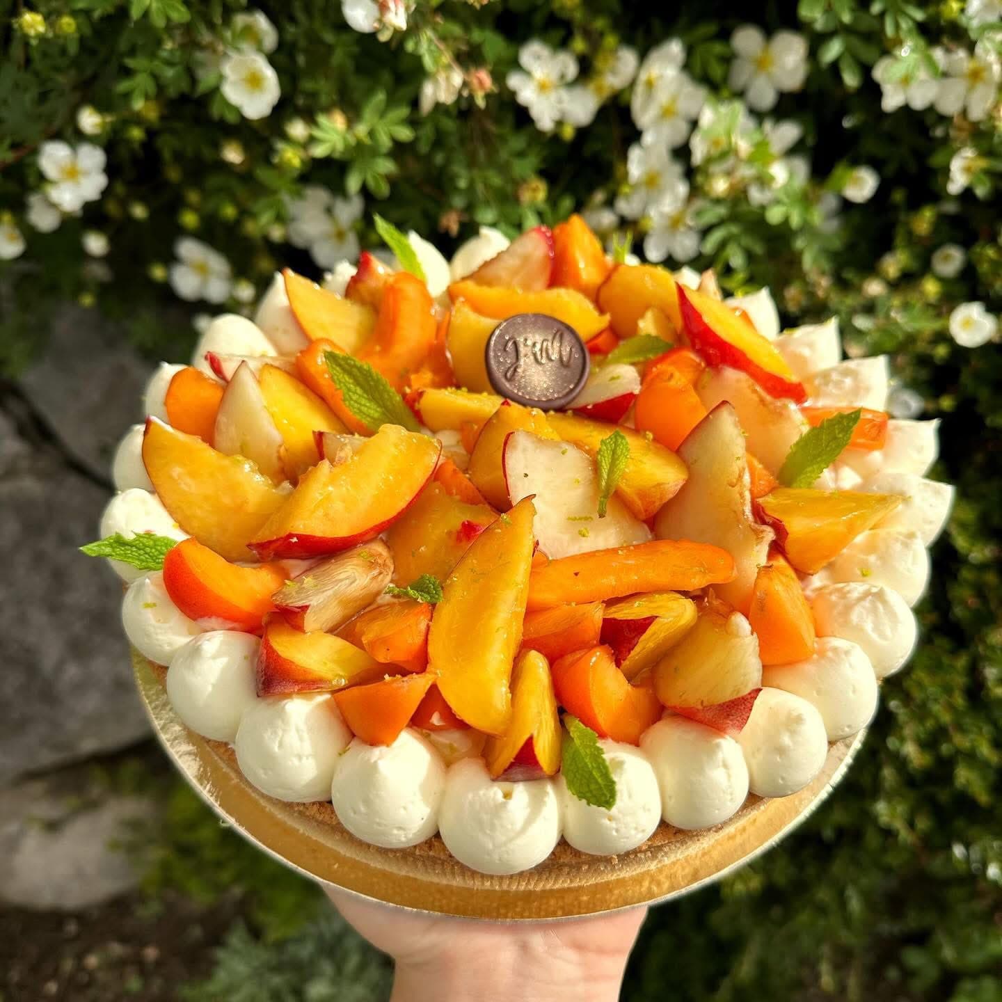 Tarte moderne Abricot-Pêche