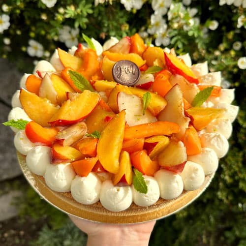 Tarte Abricot-Pêche