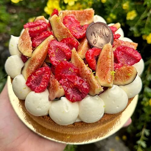 Tarte moderne Figue-Framboise